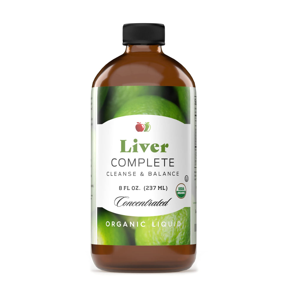 Complete Natural Liver Complete bottle front shows organic formula for liver support