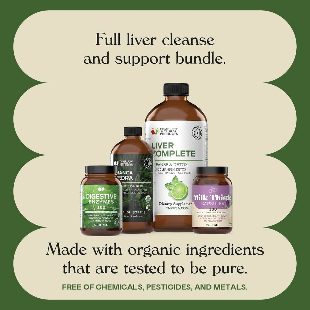 Complete Natural Liver Complete Bundle bottle with apple-cider-vinegar component visible