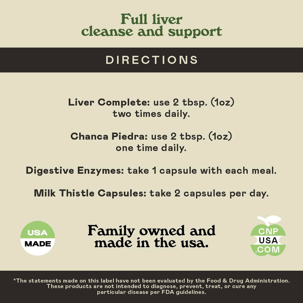 Complete Natural Liver Complete Bundle USDA Organic and OU Kosher seals highlighted