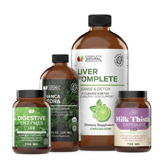 Complete Natural Liver Complete Bundle packaging for a clean detox routine