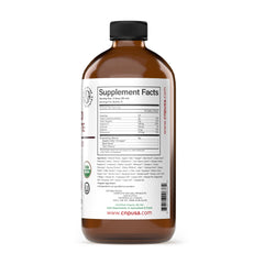 Complete Natural Products Uric Acid Complete liquid being poured for daily use.