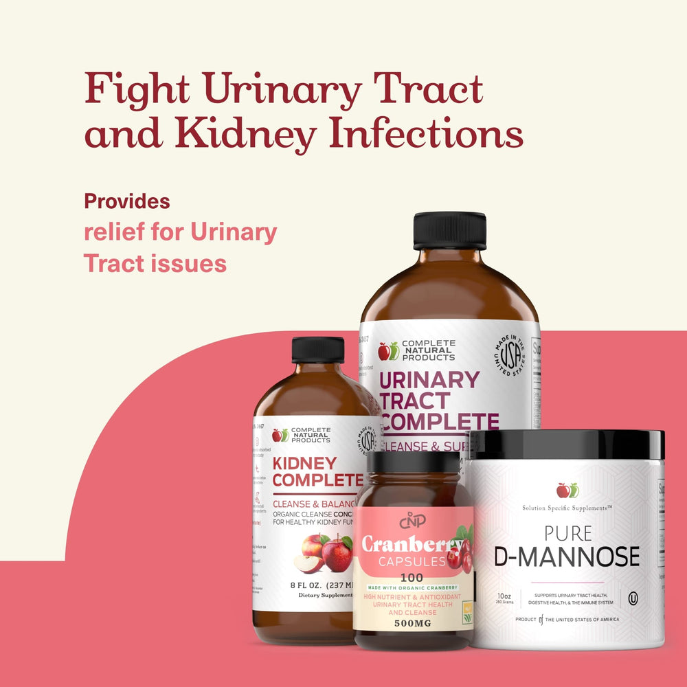 Complete Natural Urinary Tract Bundle liquid concentrate pouring for fast UT support.