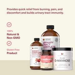 Complete Natural Urinary Tract Bundle packaging box conveys organic and kosher assurance.