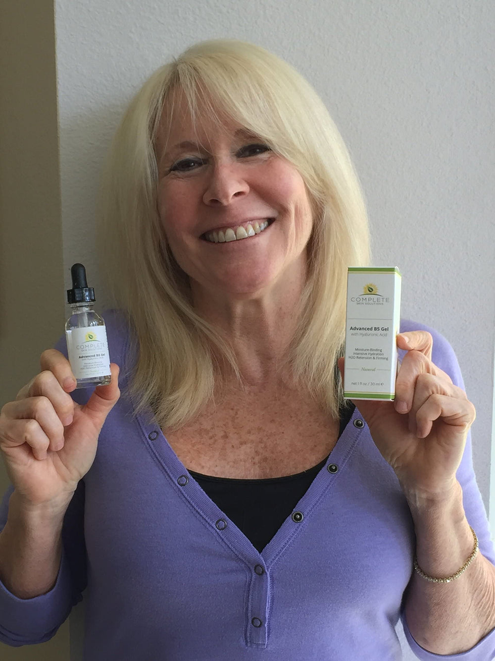 Complete Skin Solutions Advanced B5 Gel shown for morning or evening application