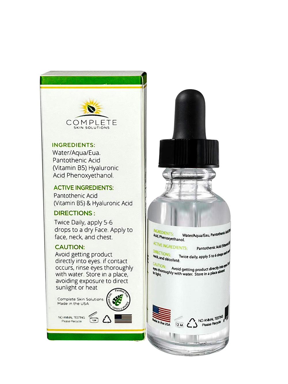 Complete Skin Solutions Advanced B5 Gel packaging on display