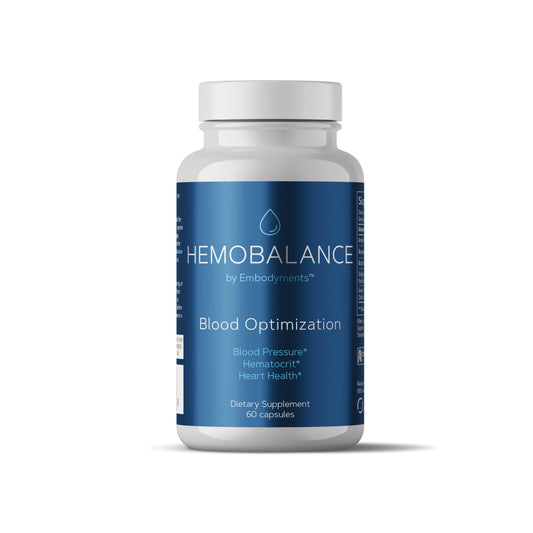 Complete Nutrition HemoBalance bottle label close-up for daily circulation support.