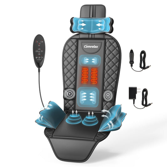 comrelax back massager pad with heat for soothing warmth during work