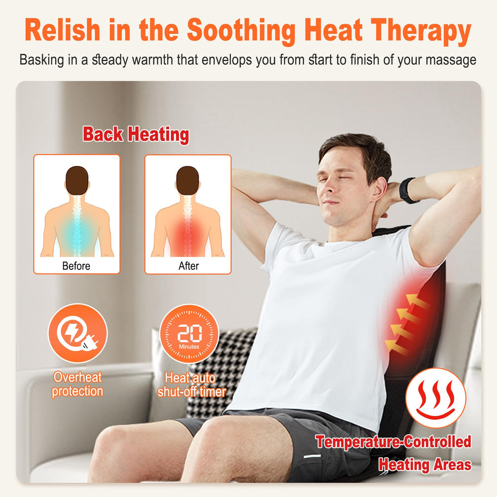 comrelax chair massager cooling fans providing refreshing comfort on long drives