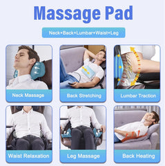 comrelax massager with dual vibrating motors provides gentle full-back relief