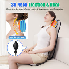 Comrelax vibration seat massager targets hips and thighs for fatigue relief.