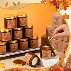 Pumpkin spice scent adds warm holiday charm without overpowering.