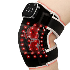Connova red light knee brace front view for potential pain relief and recovery.