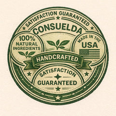 Consuelda Comfrey Salve herbs-closeup emphasizes natural ingredients.