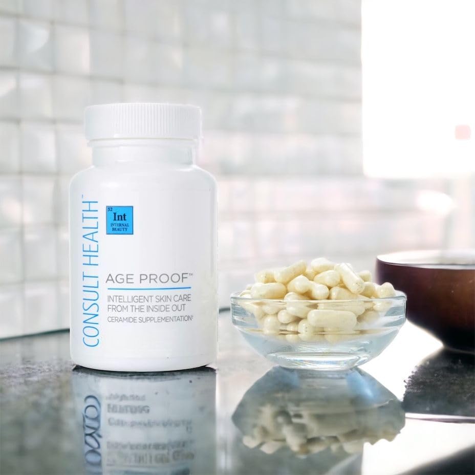 Consult Health Age Proof capsules with moisture droplets signaling hydration