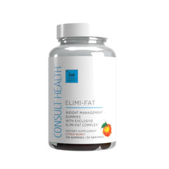 Consult Health ELIMI-Fat bottle front shows daily weight management support.
