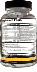 CONTROLLED LABS Orange Triad bottle back with ingredient highlights.