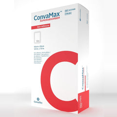 ConvaTec ConvaMax non-adhesive 4x8 dressing applied for exudate management and skin protection