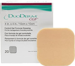 ConvaTec DuoDERM Control dressing close-up highlighting hydrocolloid surface for moisture retention.