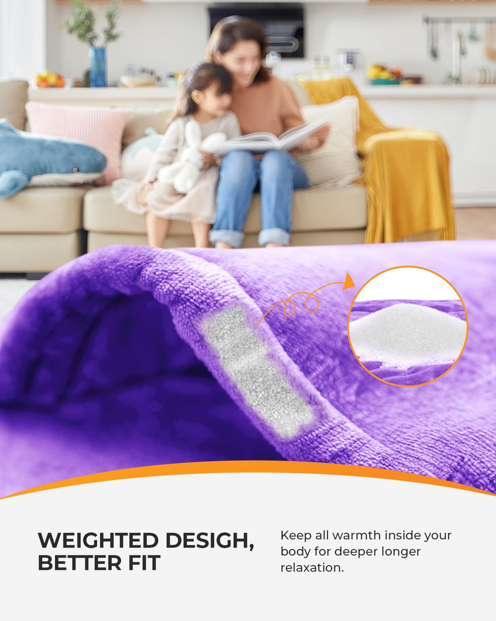 CooCoCo soft flannel cover with removable controller simplifies cleaning and maintenance