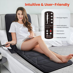 CooCoCo Massage Mat used on sofa for convenient home use.