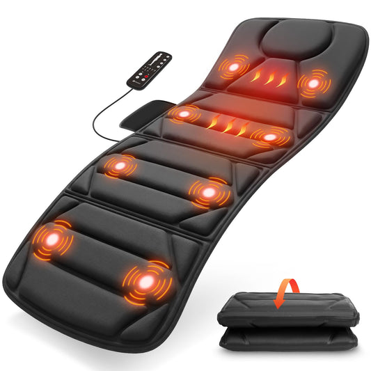 CooCoCo full body massage mat with heat for bed or sofa comfort.