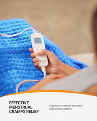 Three timer settings enable flexible heating sessions.