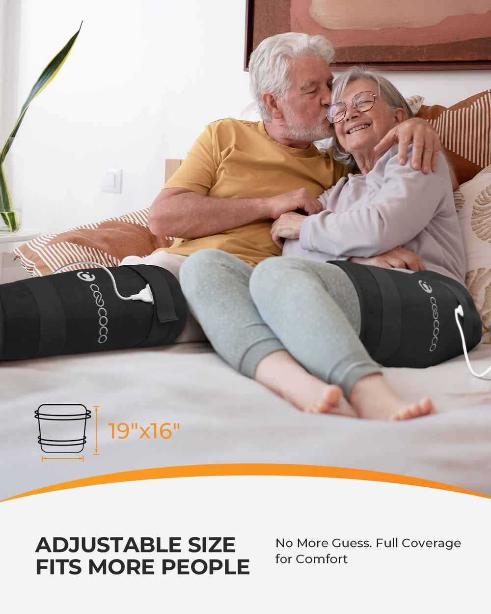 CooCoCo Hip Heating Pad offers 4 Auto-Shutoff Timers for worry-free sessions.