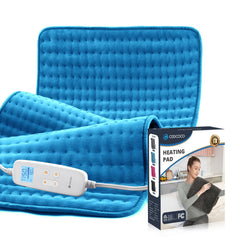 CooCoCo large heating pad on bed offering broad back coverage for muscles