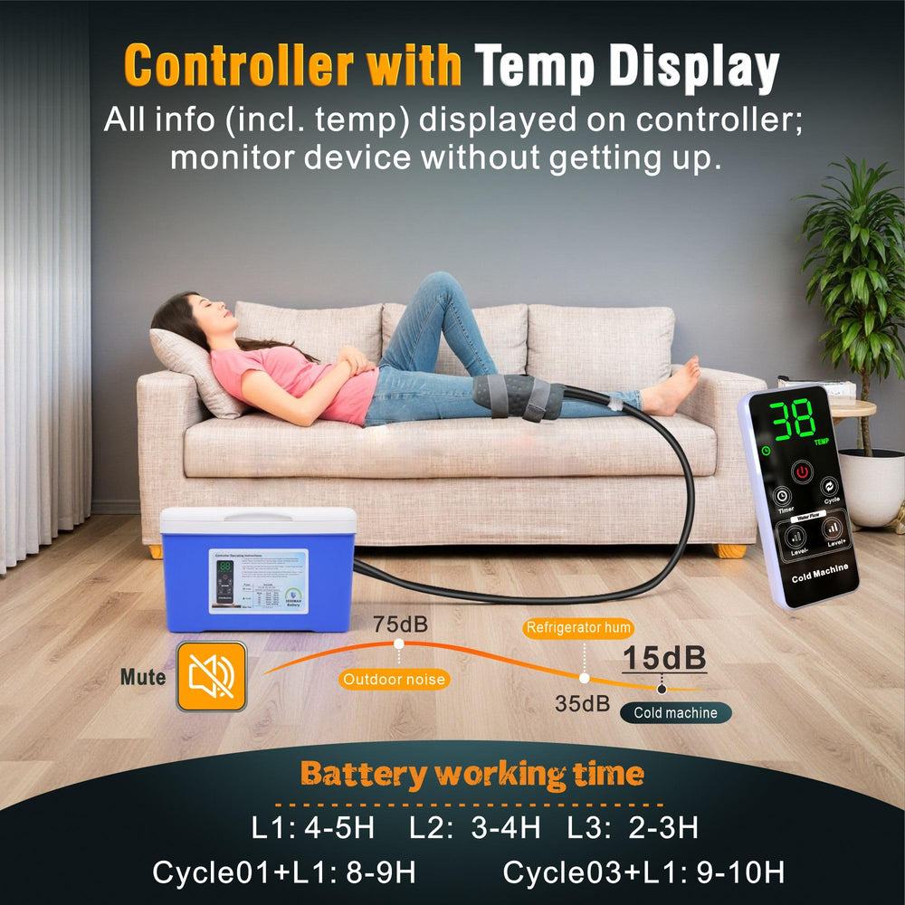 COOLER-TYU 8.5-quart reservoir illustrating ample capacity for extended sessions