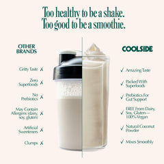 Date-sweetened Coolside Vanilla protein as a natural flavor option.