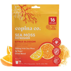 Copina Co Citrus Blossom packet front for fruity hydration on the go