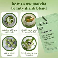 Copina Co natural boost bottle highlights plant-based collagen support
