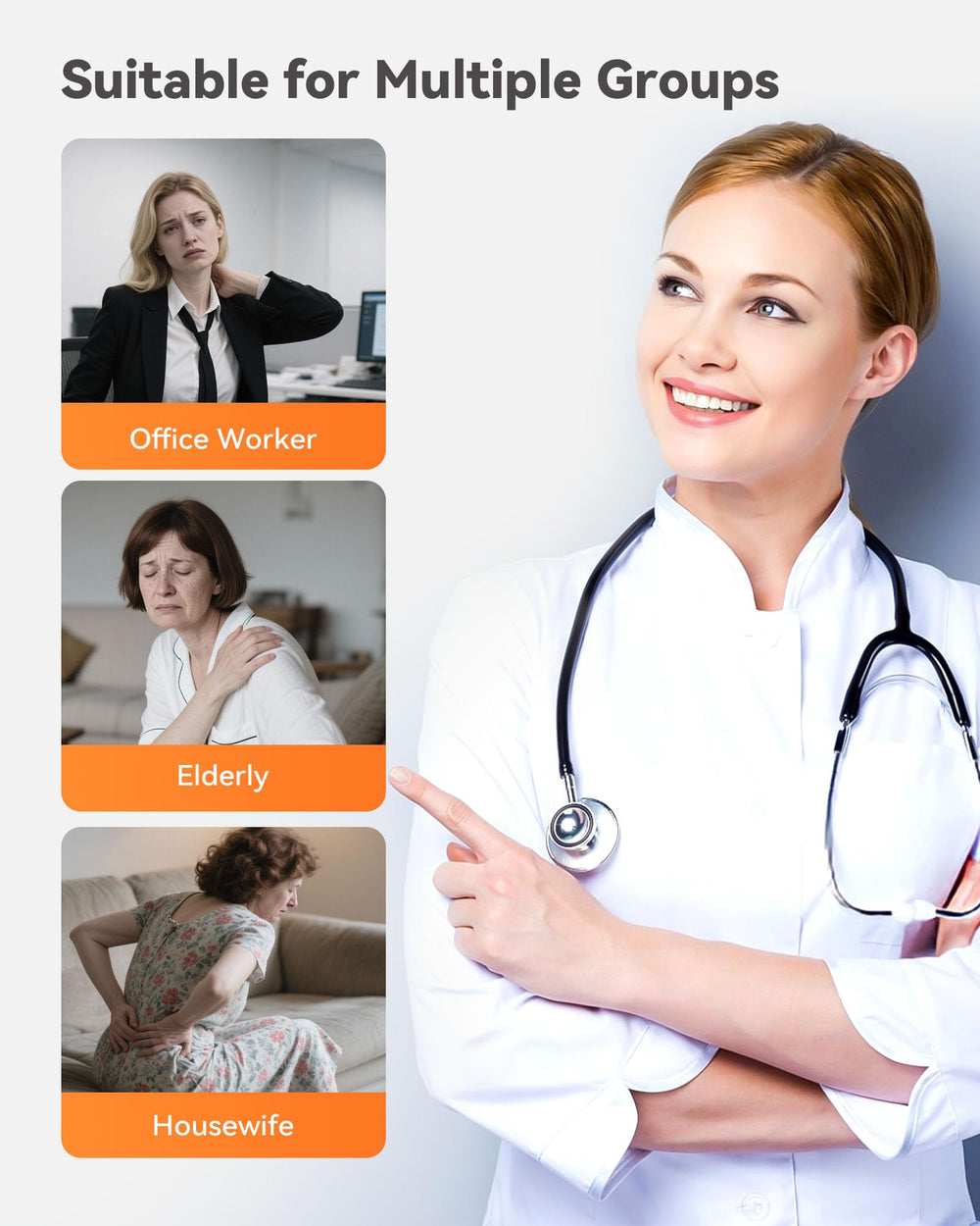 CopyJOY easy controls and lightweight design make massages quick and convenient.