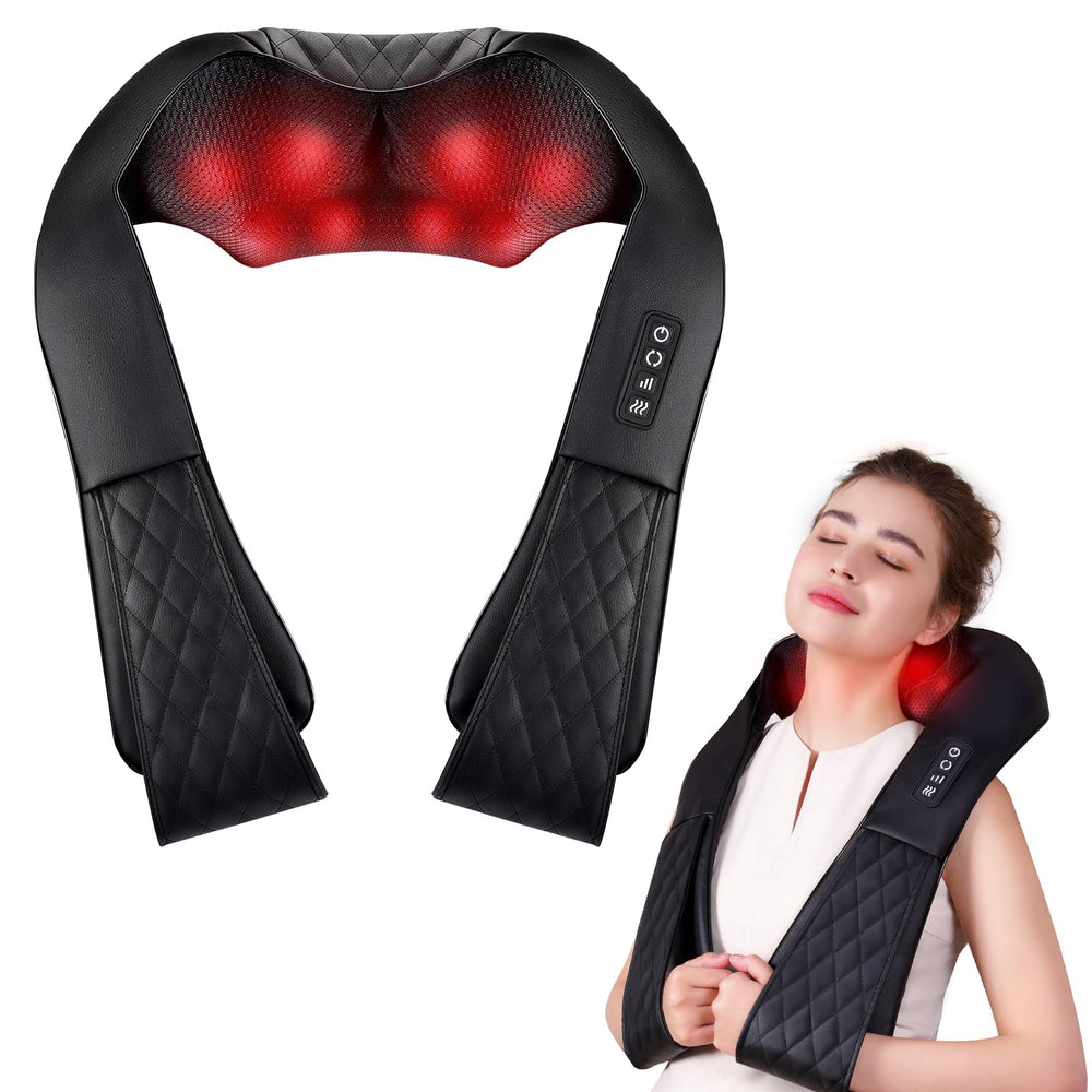 CopyJOY Shiatsu Neck Massager pillow relieves neck tension with deep kneading.