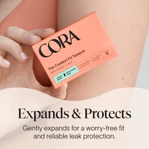 Cora tampon woven cord detail adds an extra leak barrier.