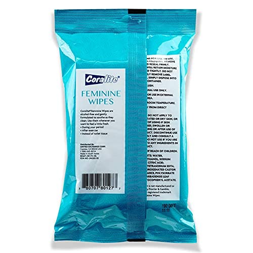 Coralite 40 wipes per pack shown for home and travel use