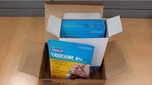 Coralite lidocaine patch with flexible adhesive for muscle areas