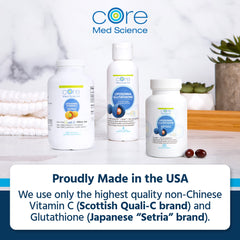 Core Med Science Liposomal Glutathione supports energy and mental clarity.