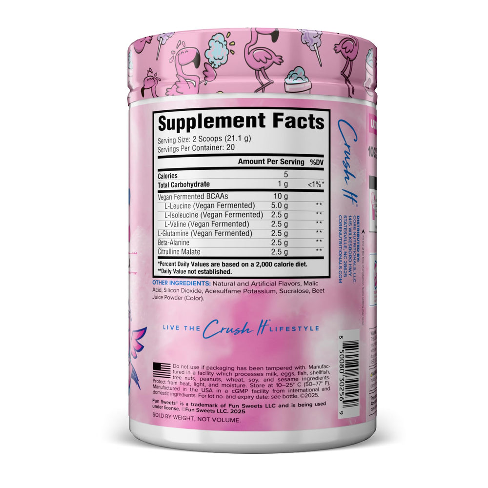 Core Nutritionals ABC Advanced BCAA scoop with powder, ready to fuel workouts.