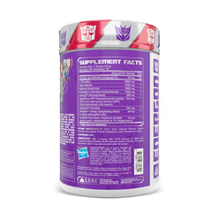 Energon pre workout scoop poured into a cup to showcase clean energy and focus.