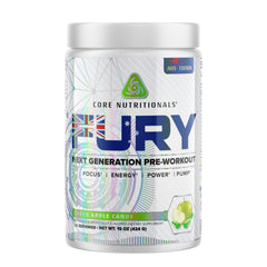 Core Nutritionals Fury Platinum green-apple can boosts focus and energy during workouts