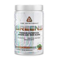 Core Nutritionals Greens bottle front view for daily greens support.