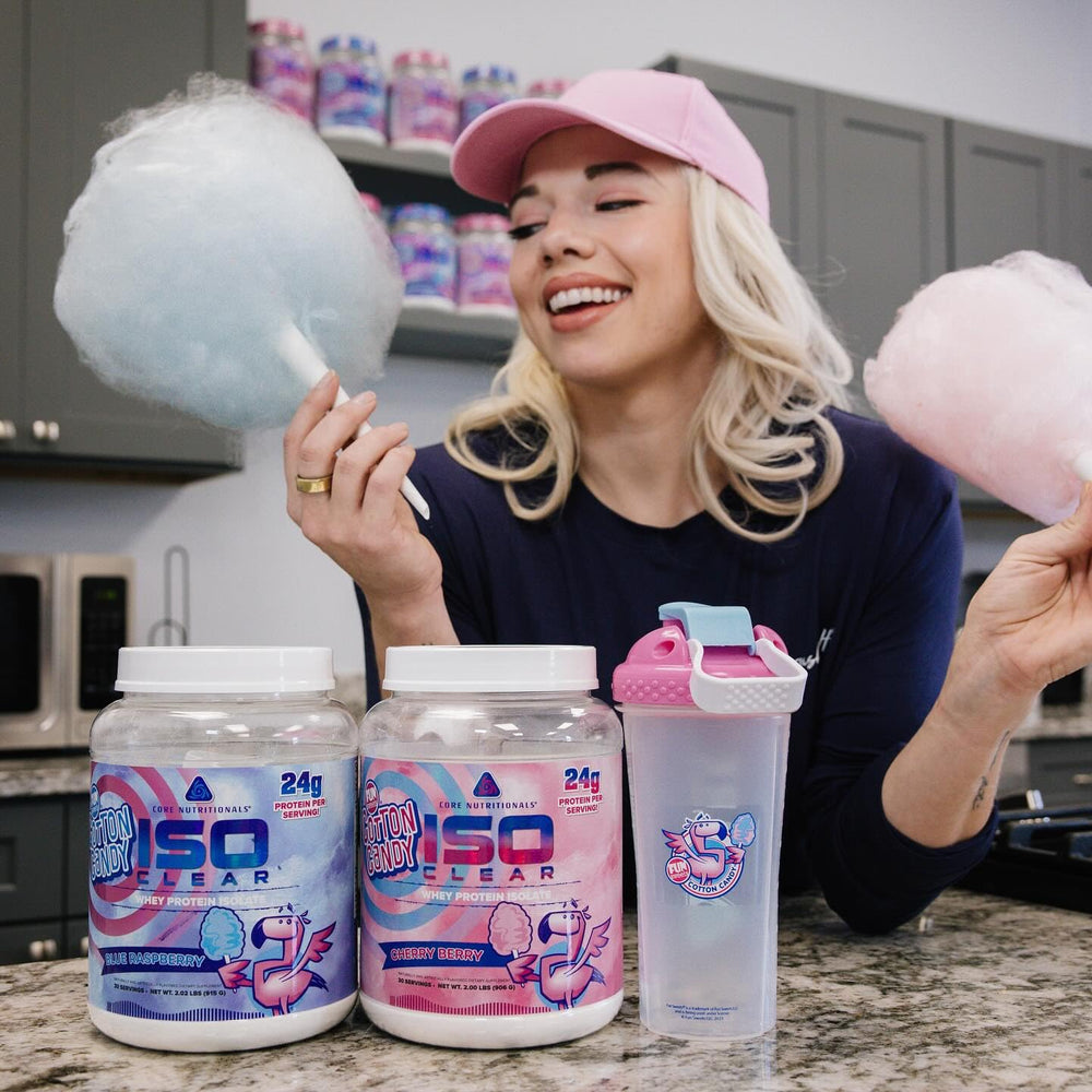 Core Nutritionals Iso Clear Whey Label Front showcases clean branding and nutrition facts.