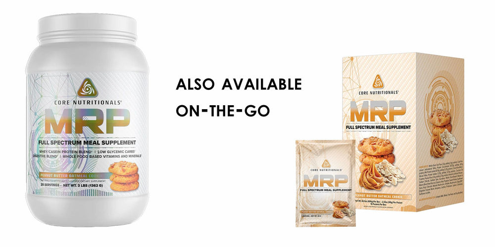 Core Nutritionals Platinum MRP flavor swirl—aromatic Cinnamon Brown Sugar notes.
