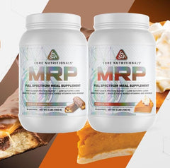 Core Nutritionals Platinum MRP shake glass—creamy texture and satisfying meal replacement.