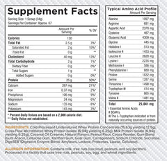 Core Nutritionals Pro Sustained Release scoop displaying 25g protein per serving