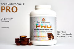 Core Nutritionals Pro Sustained Release shake image highlighting smooth mixing for post-workout refuel
