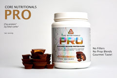 Core Nutritionals Pro Sustained Release Whey scoop-dispensing for on-the-go protein