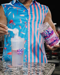 Core Nutritionals Pump Cherry Burst label close-up, tangy taste ideal for quick sips.