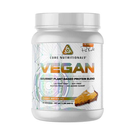 Core Nutritionals Core VEGAN protein pour shows smooth, creamy texture.